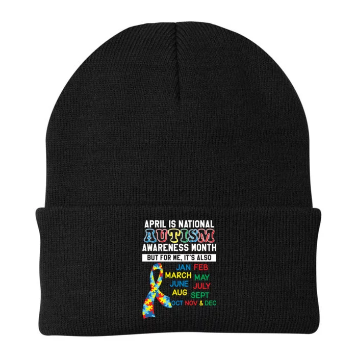 Every Month Is Autism Month Knit Cap Winter Beanie