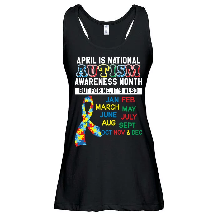 Every Month Is Autism Month Ladies Essential Flowy Tank