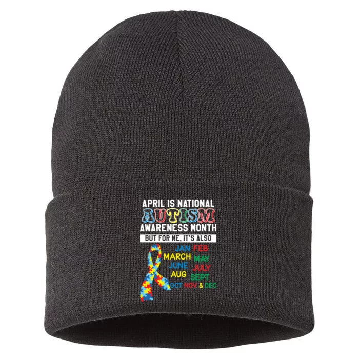 Every Month Is Autism Month Sustainable Knit Beanie