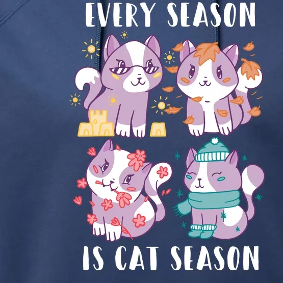 Every Season Is Cat Season Performance Fleece Hoodie