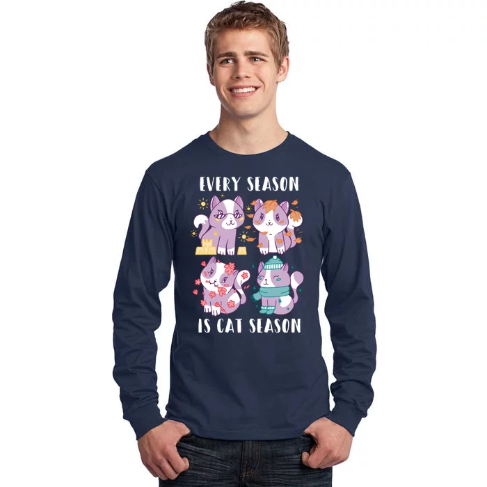 Every Season Is Cat Season Tall Long Sleeve T-Shirt