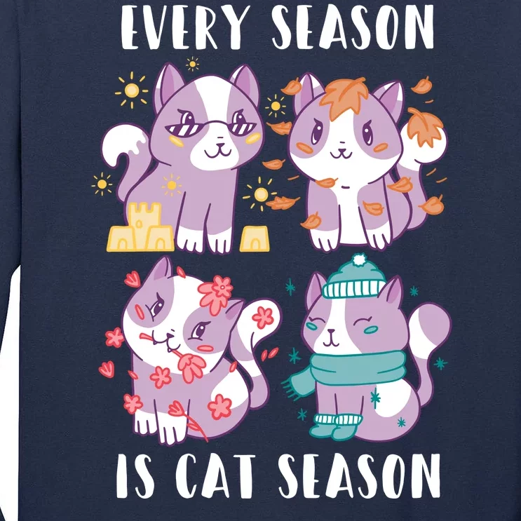 Every Season Is Cat Season Tall Long Sleeve T-Shirt