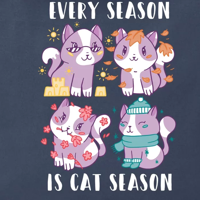 Every Season Is Cat Season Zip Tote Bag