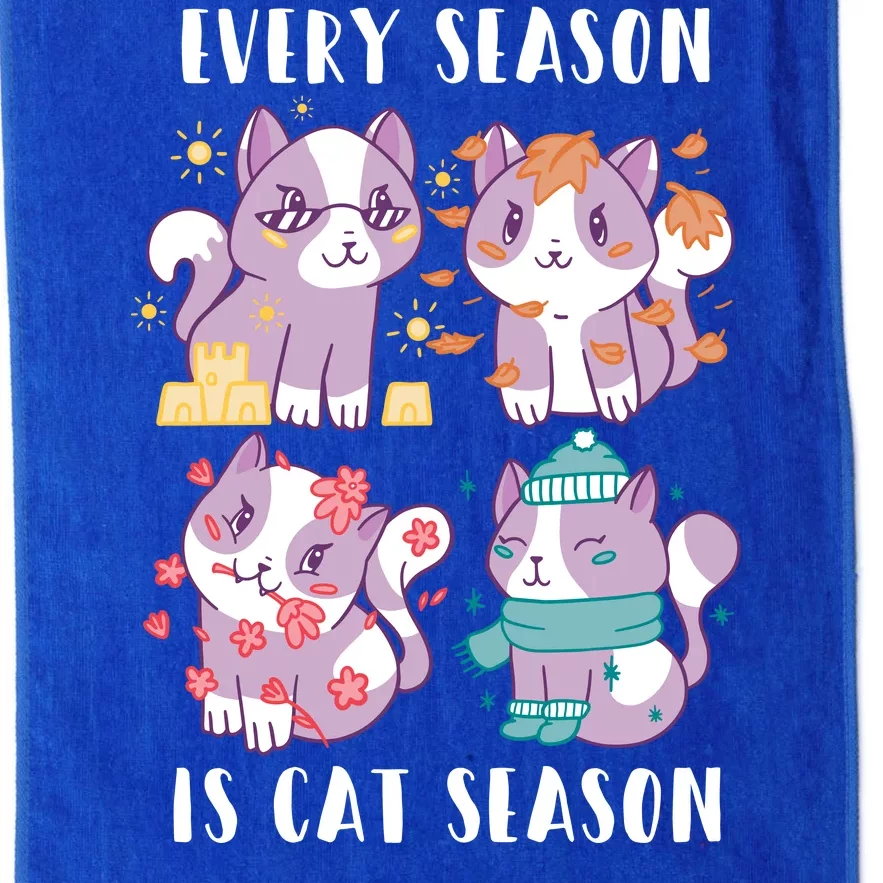 Every Season Is Cat Season Platinum Collection Golf Towel