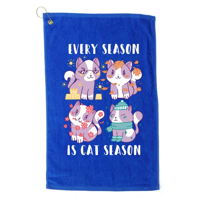 Every Season Is Cat Season Platinum Collection Golf Towel