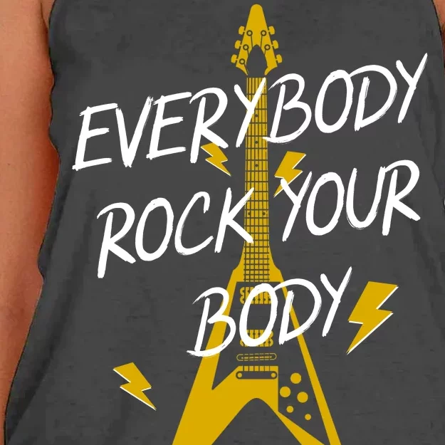 Everybody Rock Your Body Women's Knotted Racerback Tank