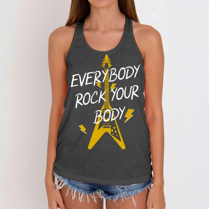 Everybody Rock Your Body Women's Knotted Racerback Tank