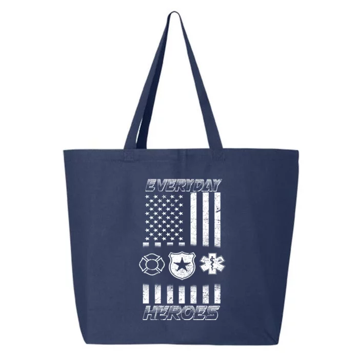 Everyday Heroes Firefighters  EMT Police 25L Jumbo Tote