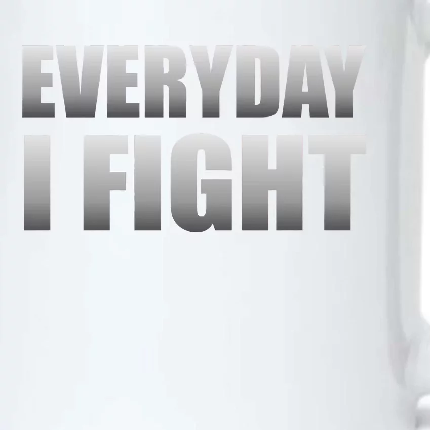 Everyday I Fight Cancer Tribute Black Color Changing Mug