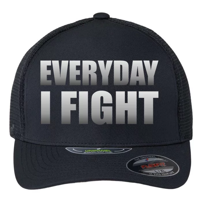 Everyday I Fight Cancer Tribute Flexfit Unipanel Trucker Cap