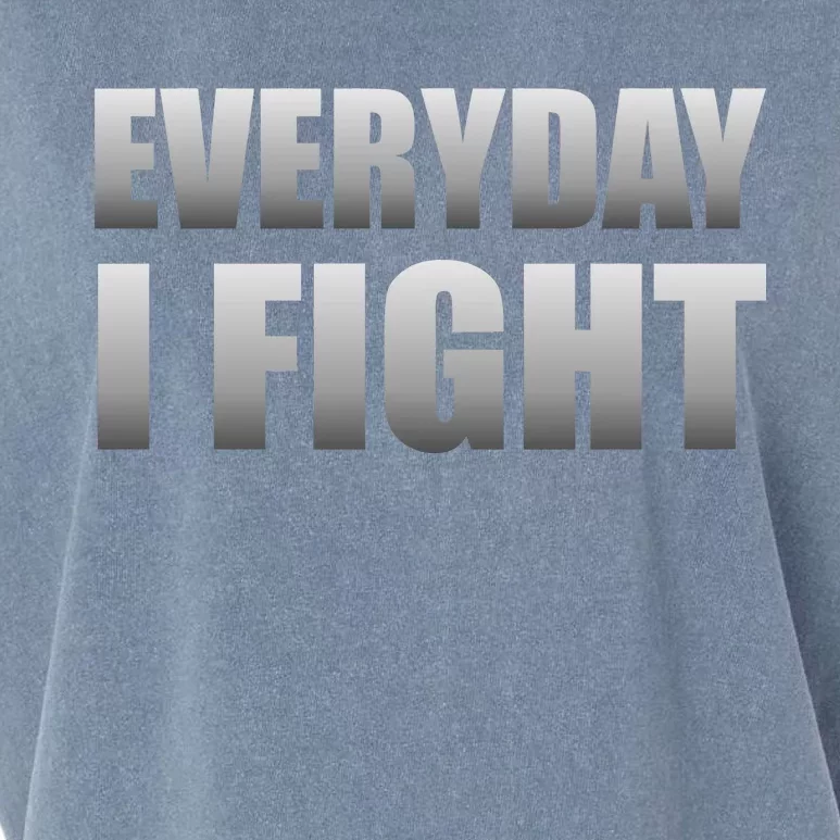 Everyday I Fight Cancer Tribute Garment-Dyed Women's Muscle Tee