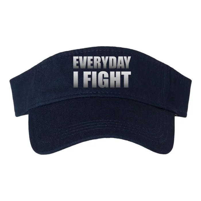 Everyday I Fight Cancer Tribute Valucap Bio-Washed Visor