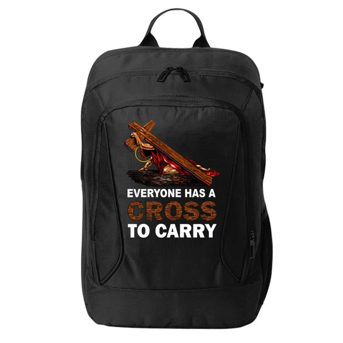 Everyone Has A Cross To Carry Jesus City Backpack