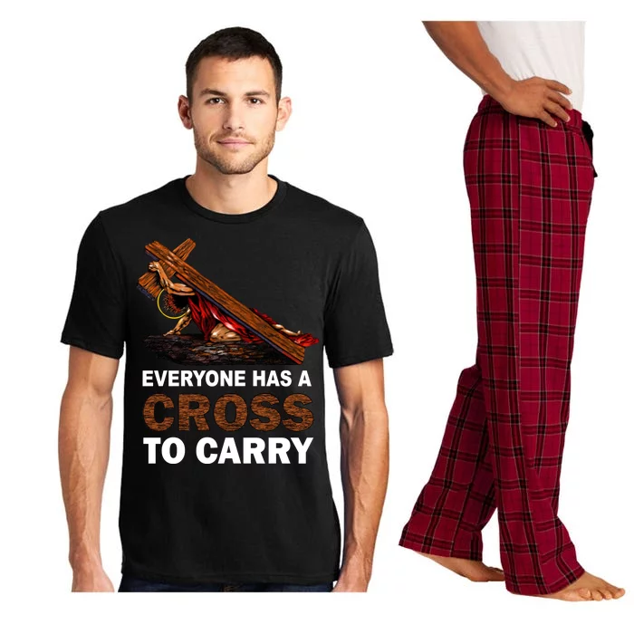 Everyone Has A Cross To Carry Jesus Pajama Set