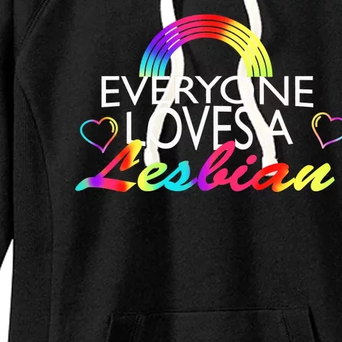 Everyone Love A Lesbian Women's Fleece Hoodie