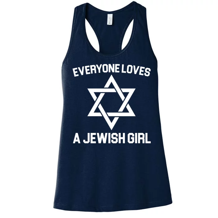 Everyone Loves a Jewish Girl Women's Racerback Tank