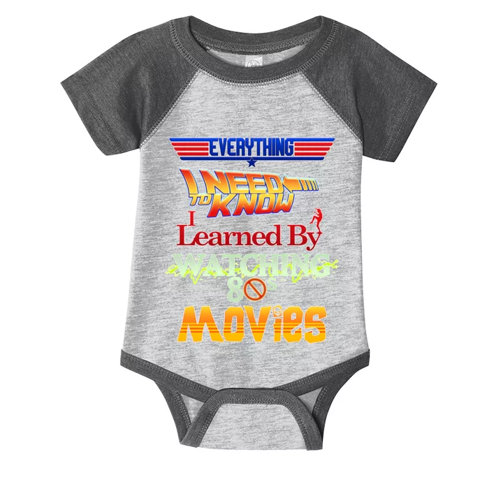 Everything I Need To Know - 80s Movies Infant Baby Jersey Bodysuit