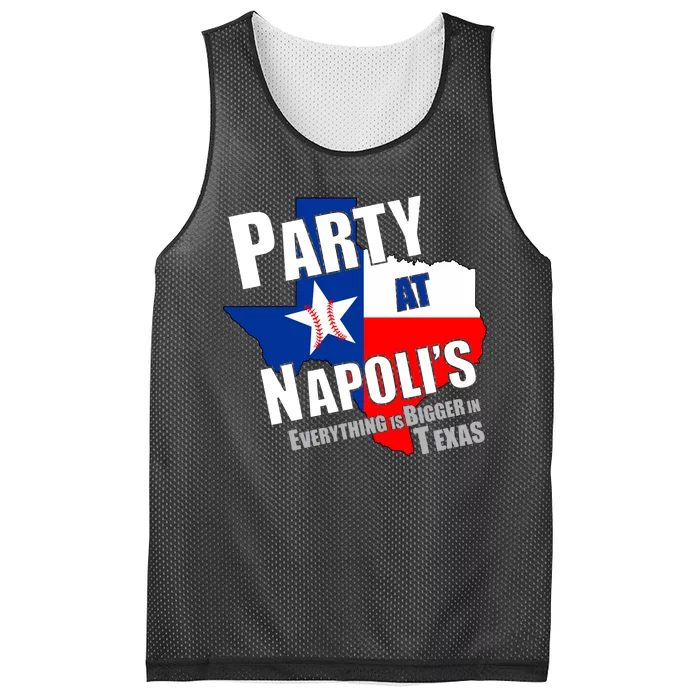 Everything is Bigger In Texas Party At Napoli's Mesh Reversible Basketball Jersey Tank