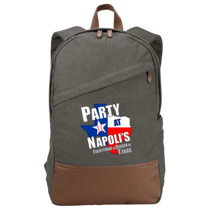 Everything is Bigger In Texas Party At Napoli's Cotton Canvas Backpack