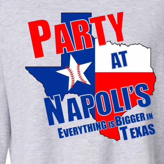 Everything is Bigger In Texas Party At Napoli's Cropped Pullover Crew