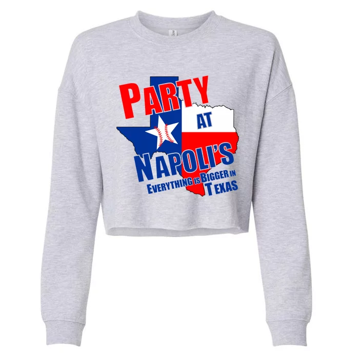 Everything is Bigger In Texas Party At Napoli's Cropped Pullover Crew