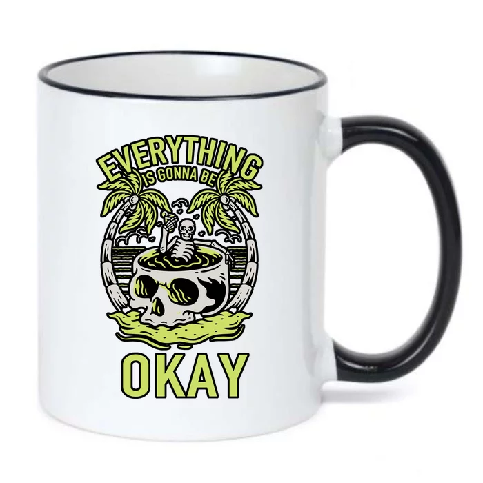 Everything Is Gonna Be Okay Black Color Changing Mug