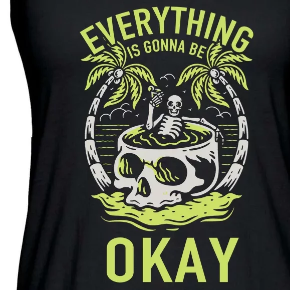 Everything Is Gonna Be Okay Ladies Essential Flowy Tank