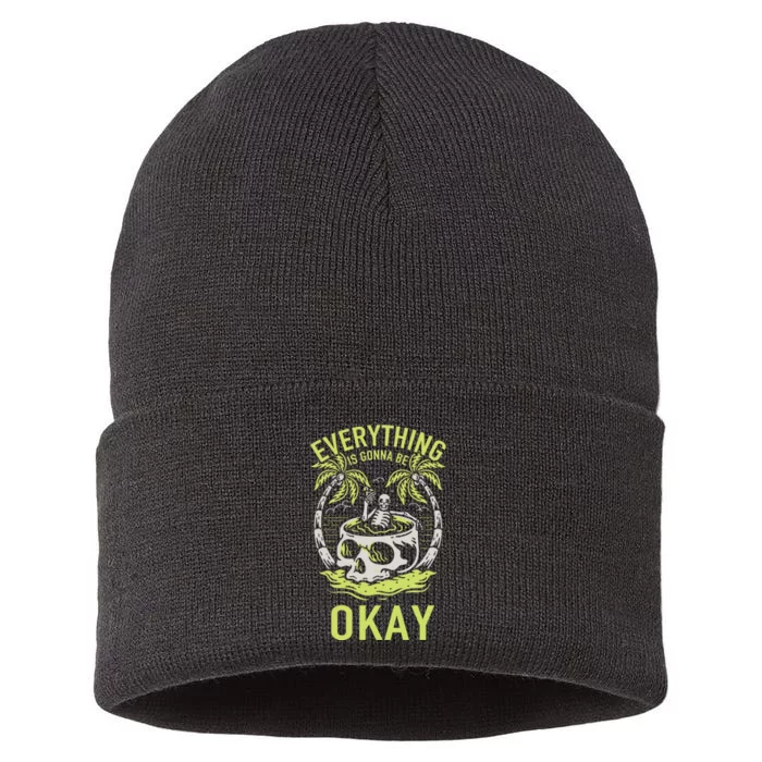 Everything Is Gonna Be Okay Sustainable Knit Beanie