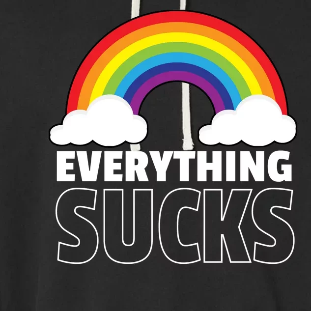 Everything Sucks Garment-Dyed Fleece Hoodie