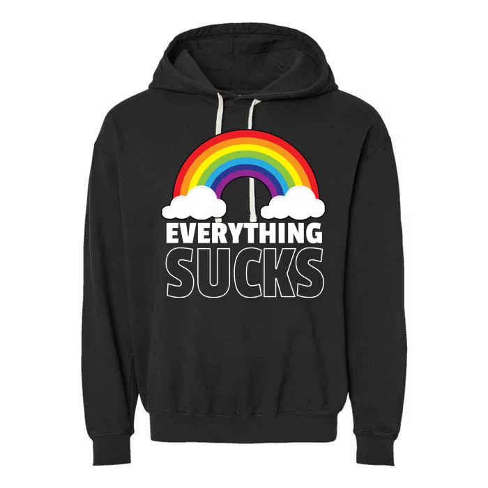 Everything Sucks Garment-Dyed Fleece Hoodie