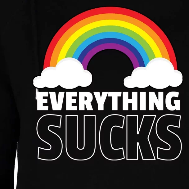 Everything Sucks Womens Funnel Neck Pullover Hood