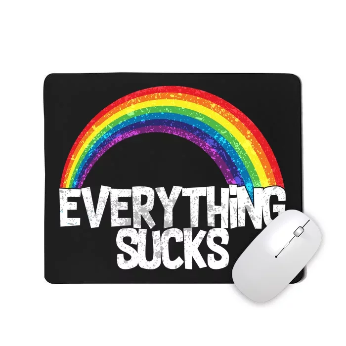 Everything Sucks Rainbow Mousepad