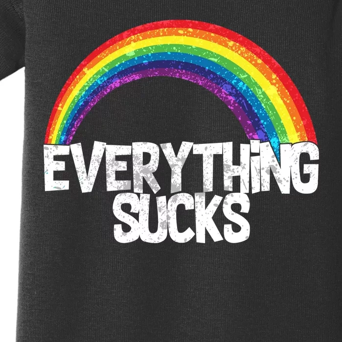 Everything Sucks Rainbow Baby Bodysuit