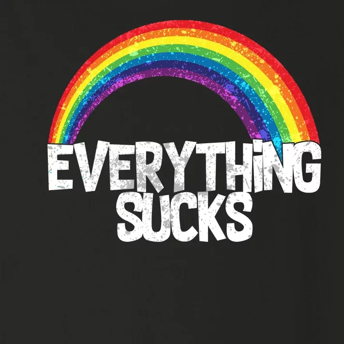 Everything Sucks Rainbow Toddler Long Sleeve Shirt