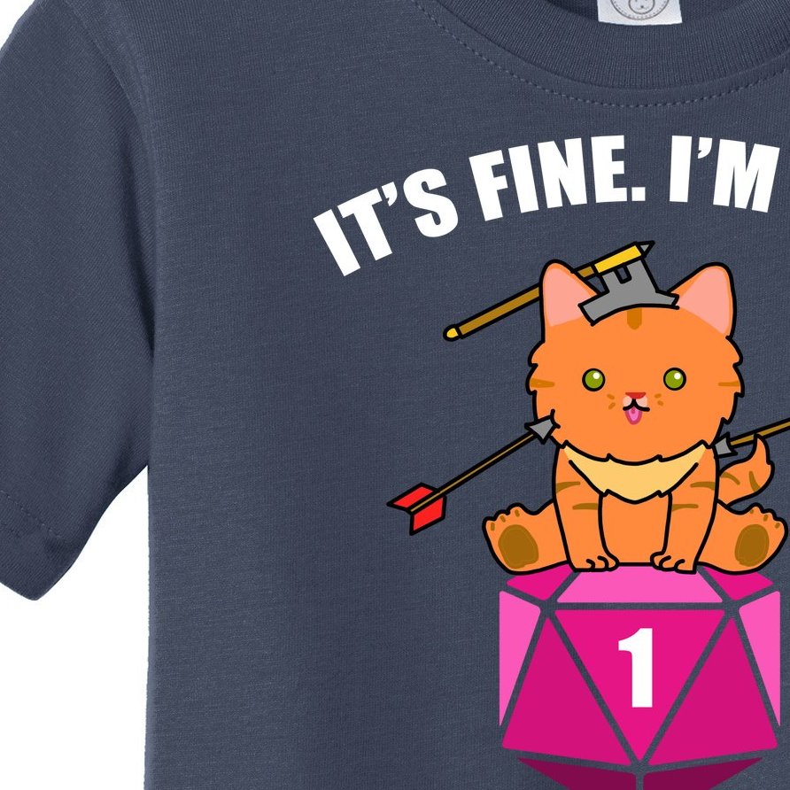 Everything's Fine Cute Cat DnD Toddler T-Shirt