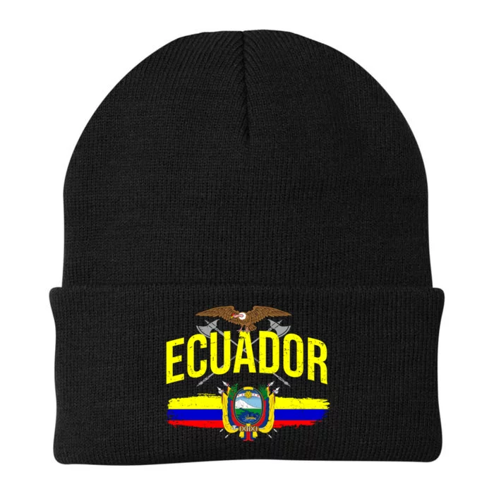 Ecuador Vintage Flag Knit Cap Winter Beanie