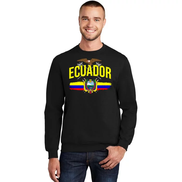 Ecuador Vintage Flag Tall Sweatshirt