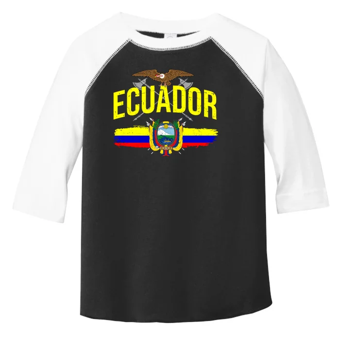 Ecuador Vintage Flag Toddler Fine Jersey T-Shirt