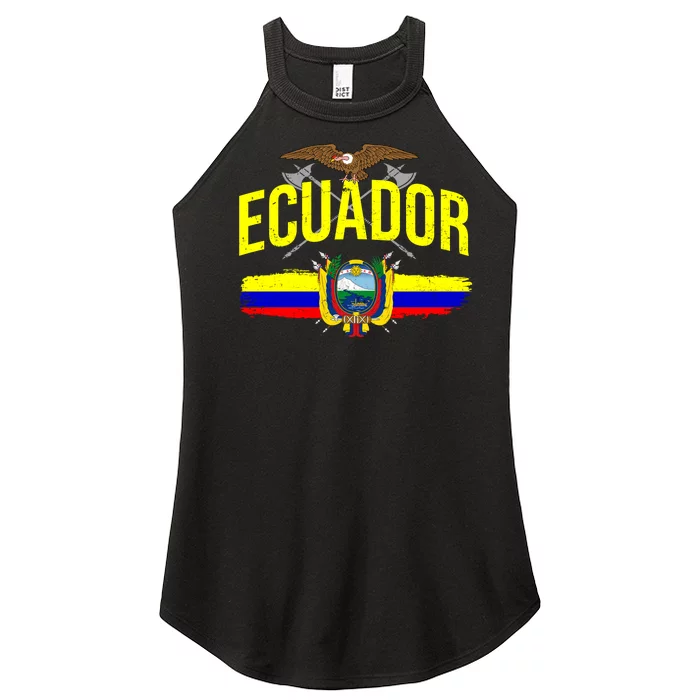 Ecuador Vintage Flag Women’s Perfect Tri Rocker Tank