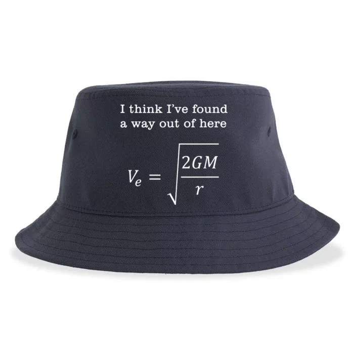 Escape Velocity Gravity Physics Engineer Sustainable Bucket Hat