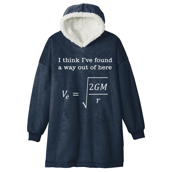 Escape Velocity Gravity Physics Engineer Hooded Wearable Blanket