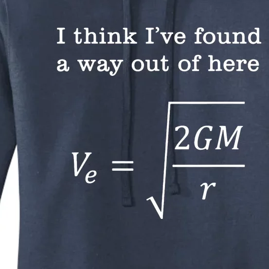 Escape Velocity Gravity Physics Engineer Women's Pullover Hoodie