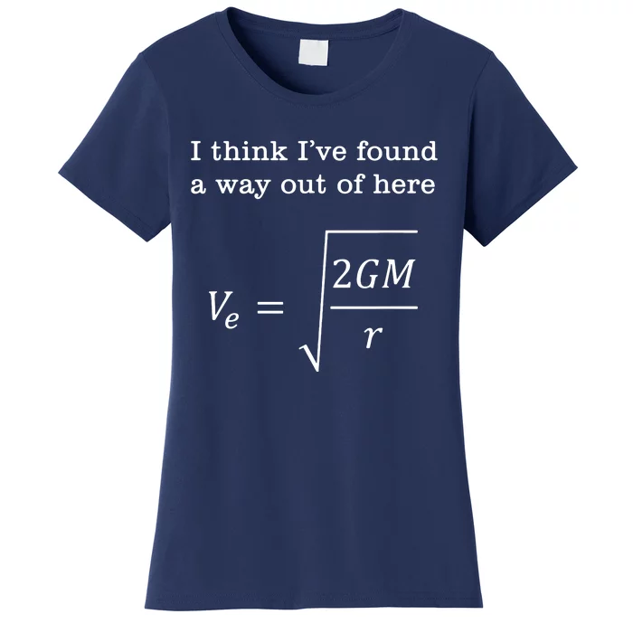 Escape Velocity Gravity Physics Engineer Women's T-Shirt