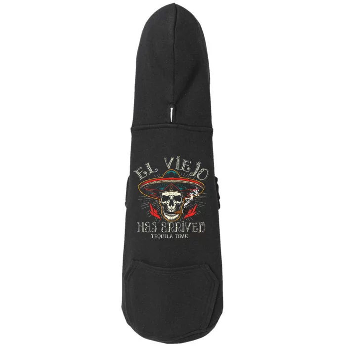 El Viejo Has Arrived Tequila Time Vintage Doggie 3-End Fleece Hoodie