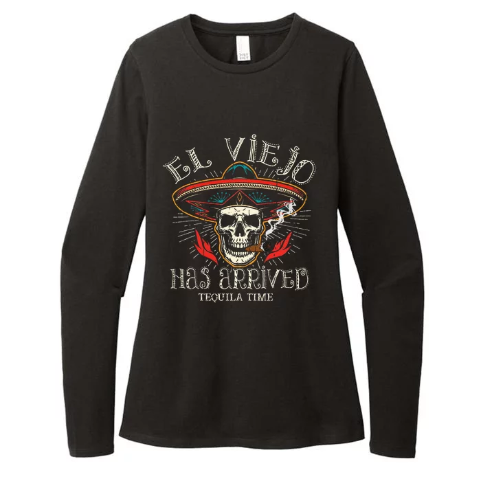 El Viejo Has Arrived Tequila Time Vintage Womens CVC Long Sleeve Shirt