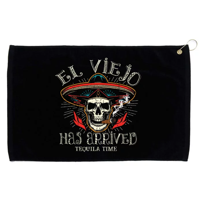 El Viejo Has Arrived Tequila Time Vintage Grommeted Golf Towel