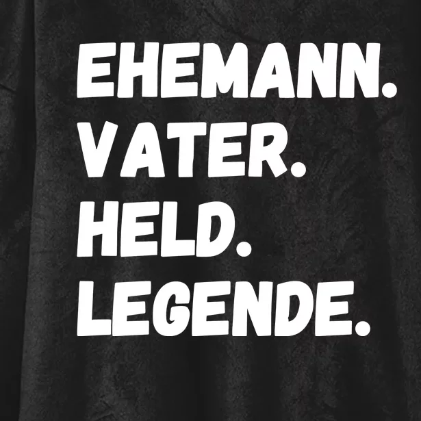 Ehemann Vater Held Legende Hooded Wearable Blanket