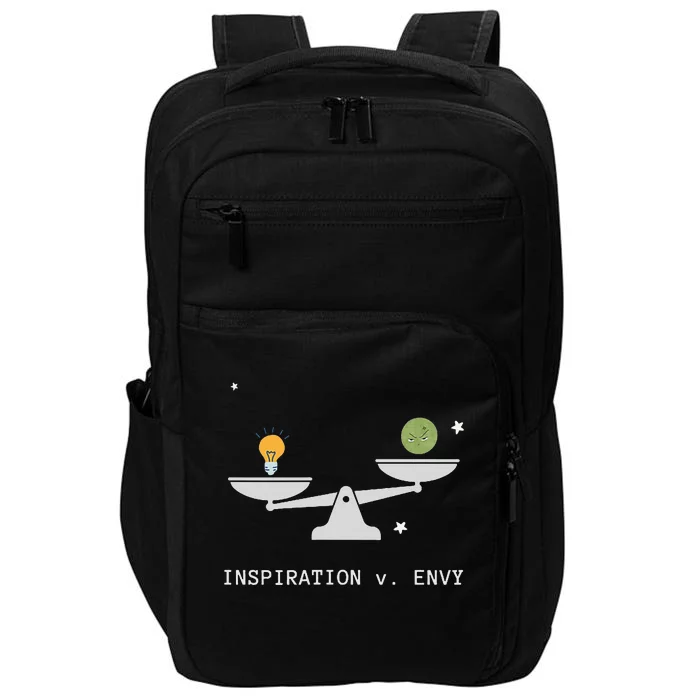 Envy Vs. Inspiration Motivational Confidence Fitness Workout Impact Tech Backpack