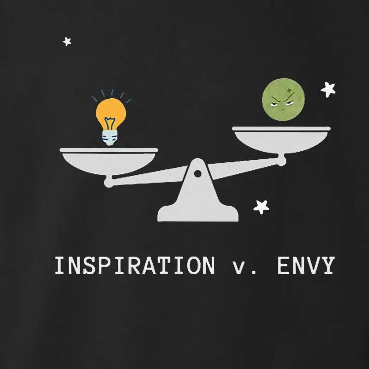 Envy Vs. Inspiration Motivational Confidence Fitness Workout Toddler Hoodie