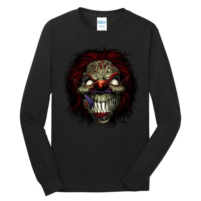 Evil Clown Smiling Tall Long Sleeve T-Shirt